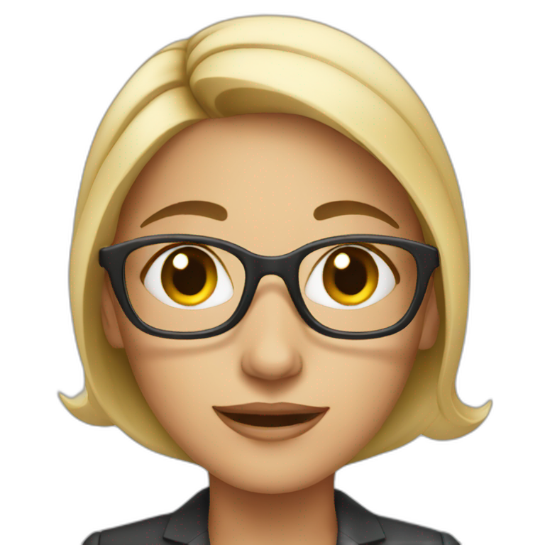 Business woman with iPhone  emoji
