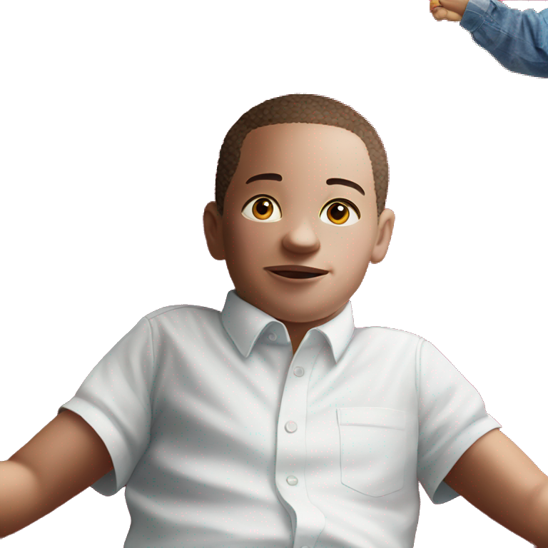 young boy in white shirt emoji