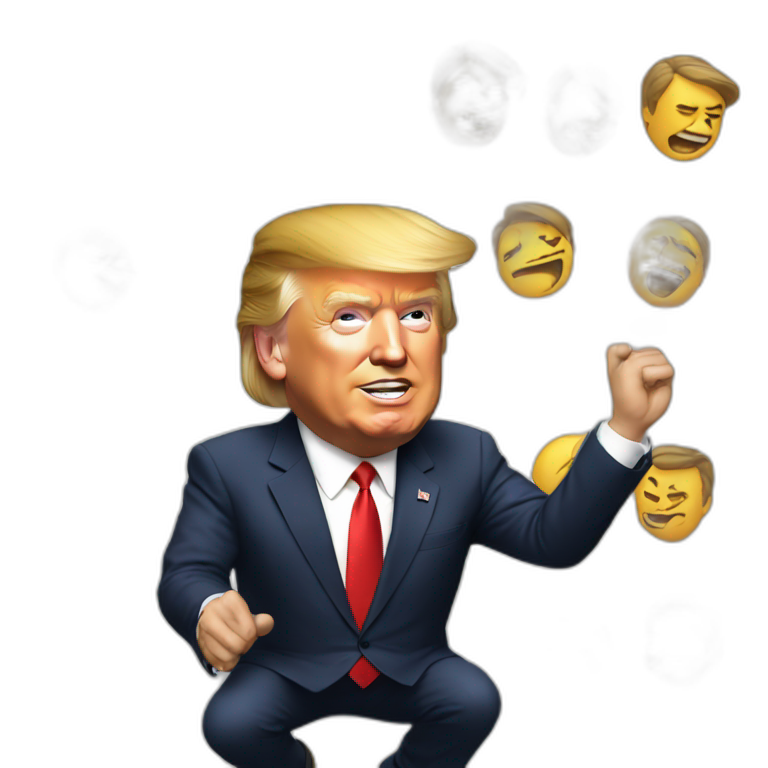trump twerking super realistic emoji