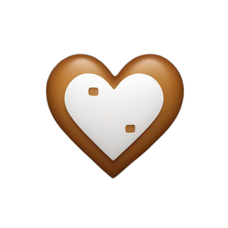 brown heart with a band-aid emoji