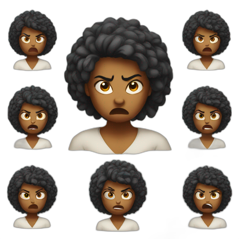 Angry woman emoji