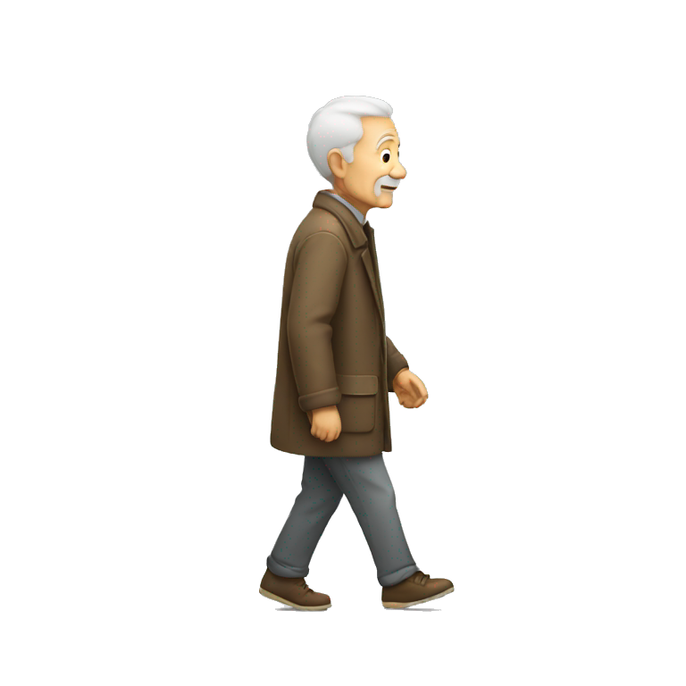 Old man walking emoji