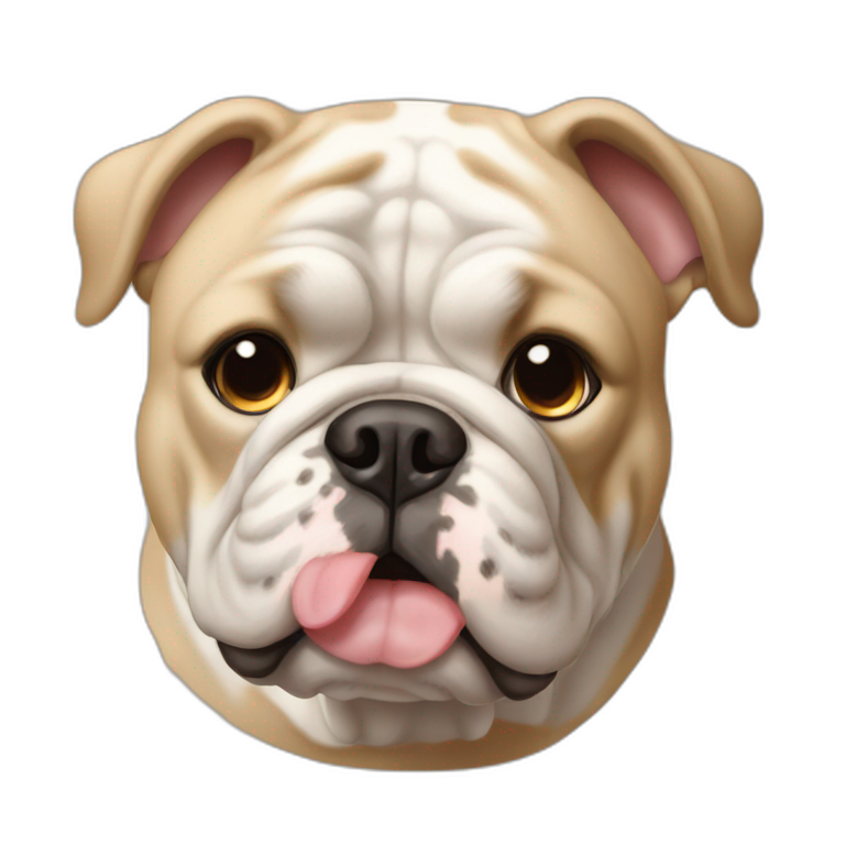 Bulldog frances beige emoji