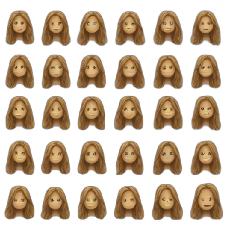 Long hair emoji