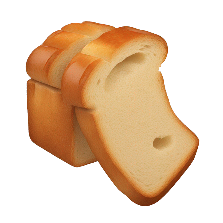 A slice of bread covered in jam. emoji