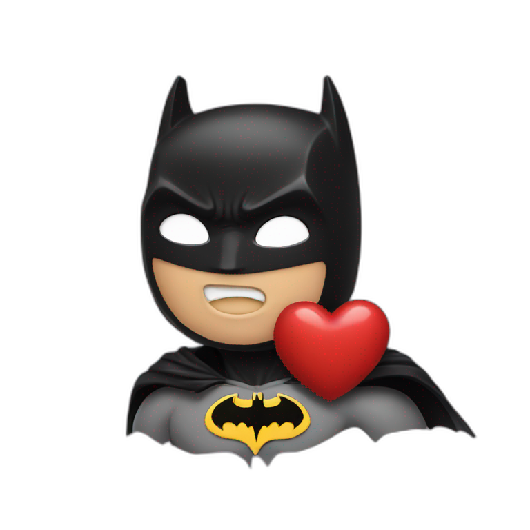 Batman kissing heart emoji