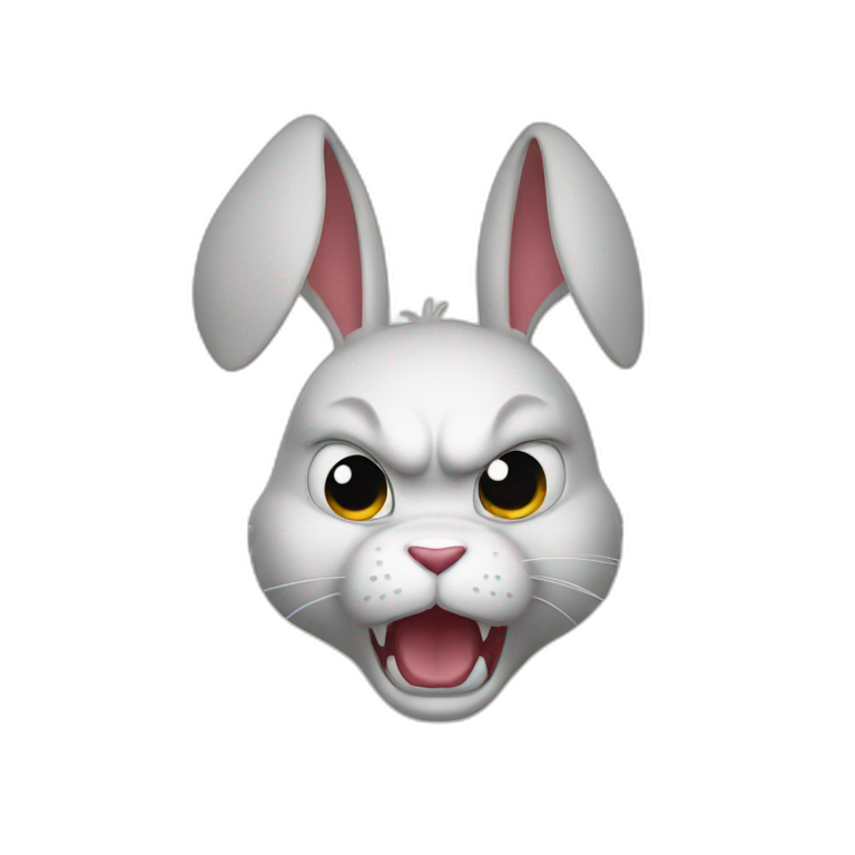 Angry-rabbit emoji
