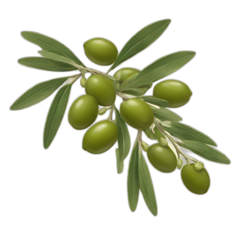 olive branch with buds emoji