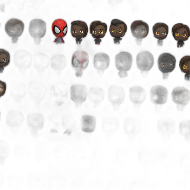 Spiderman black emoji