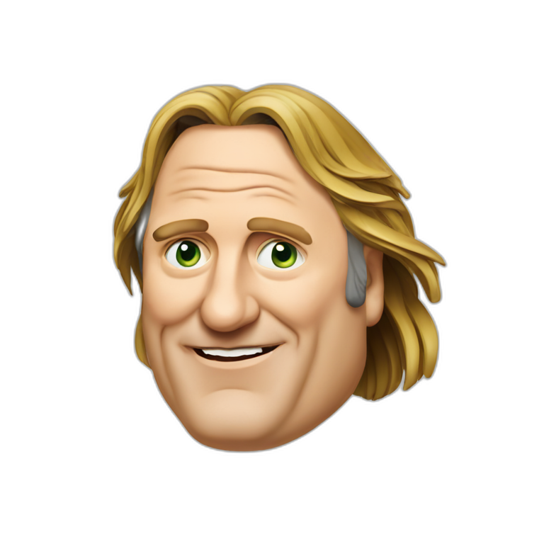 Gérard Depardieu in rasta emoji