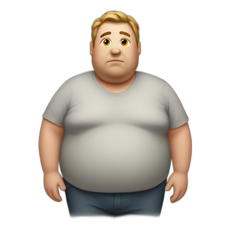 obese man emoji