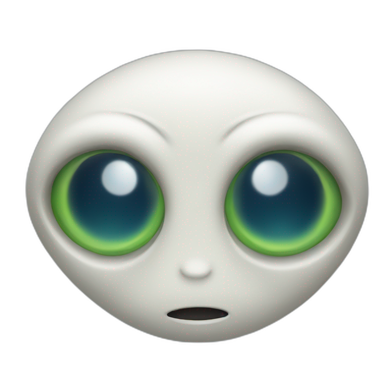Alien with 4 eyes emoji