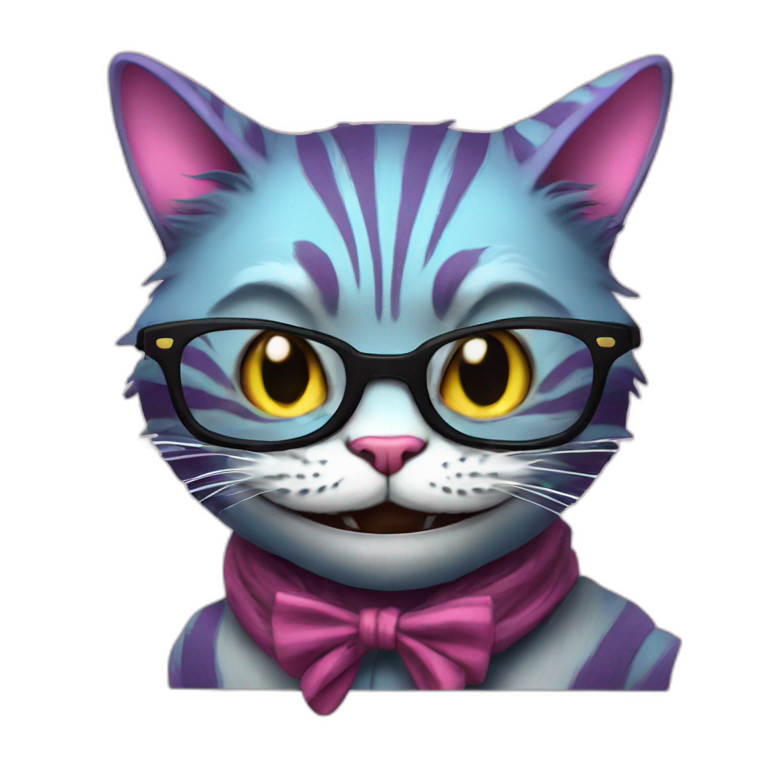 cheshire-cat-hipster emoji