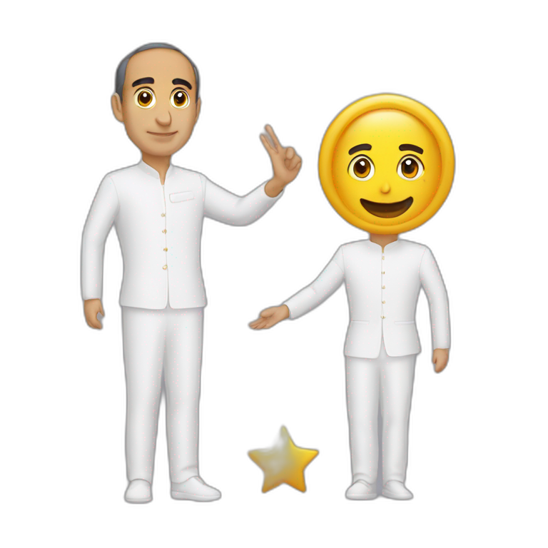 Zemmour qui fait un doigt d’honneur emoji