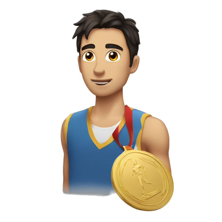 :medal-with-dark-hair-guy-on-it: emoji