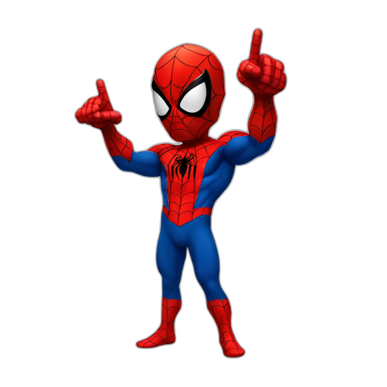 spiderman pointing emoji