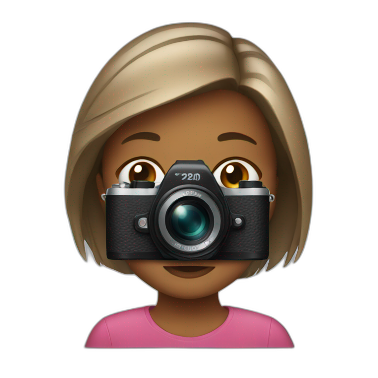 Girl camera  emoji
