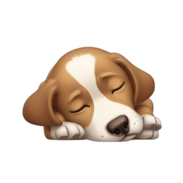 sleepy dog emoji