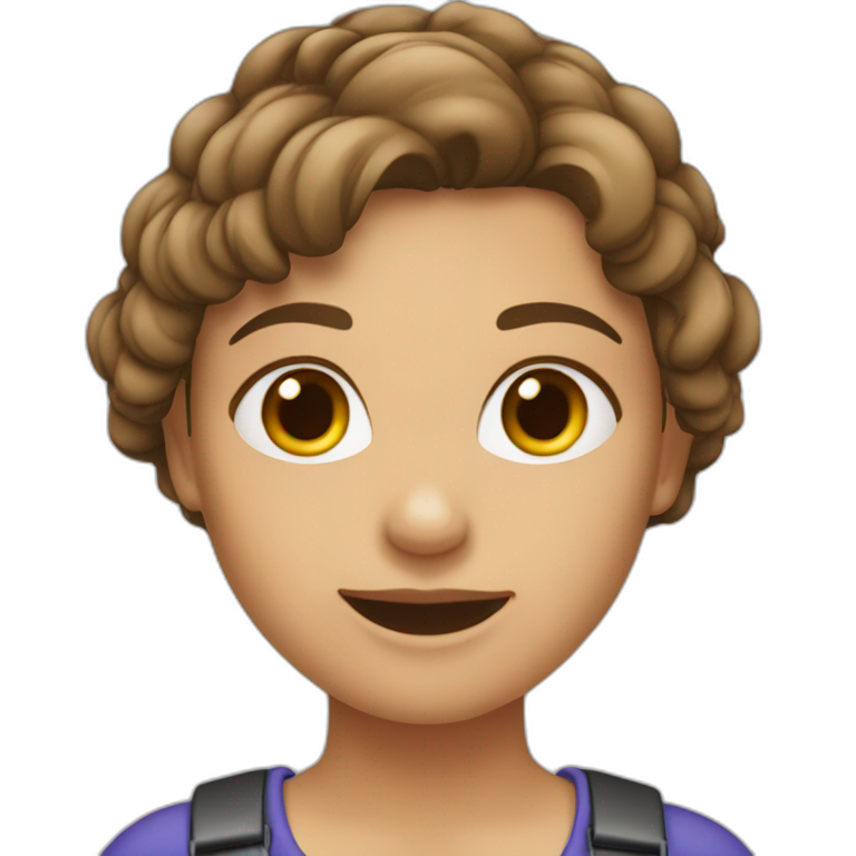Mädchen-braune-haare-genervt emoji