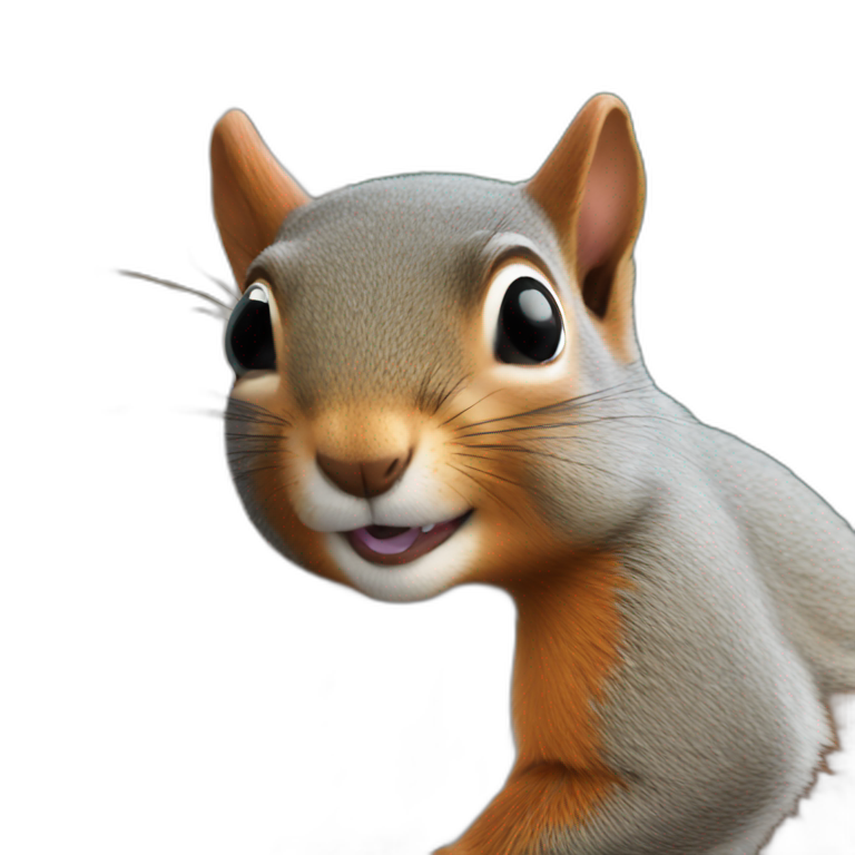 squirrel with love eyes emoji