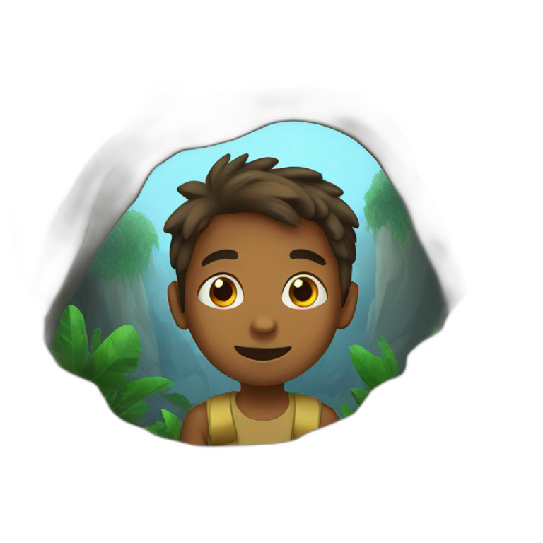 Kids in a cave emoji