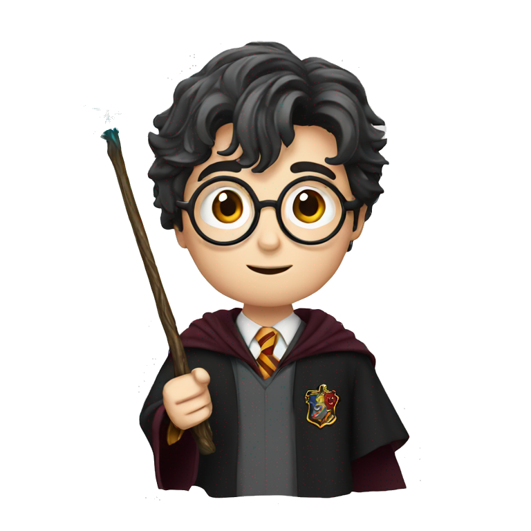 Harry potter with wand emoji