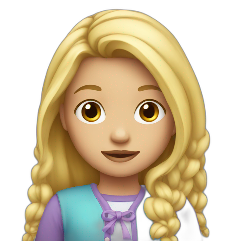 little blonde girl emoji