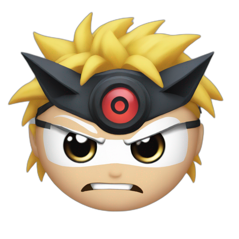 Naruto angry nine tail eye emoji