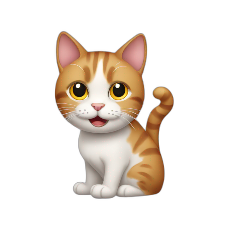 a hungry cat emoji