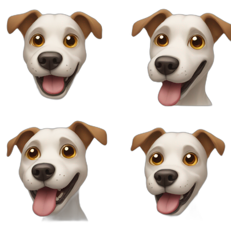Super funny dog emoji