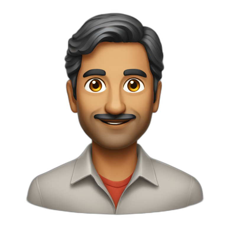 a 45 year old handsome indian startup founder emoji