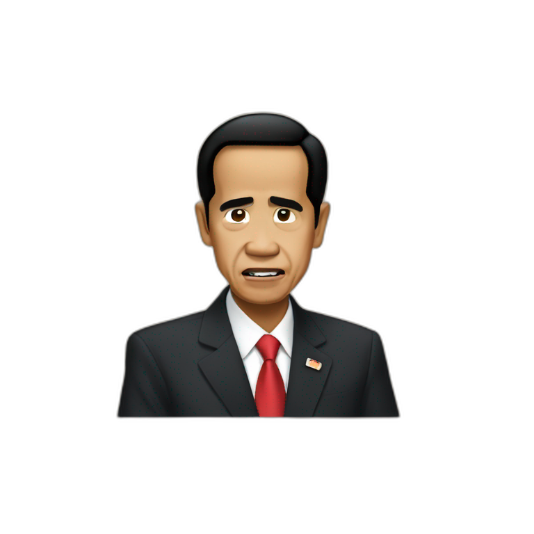 pleading emoji president Jokowi emoji
