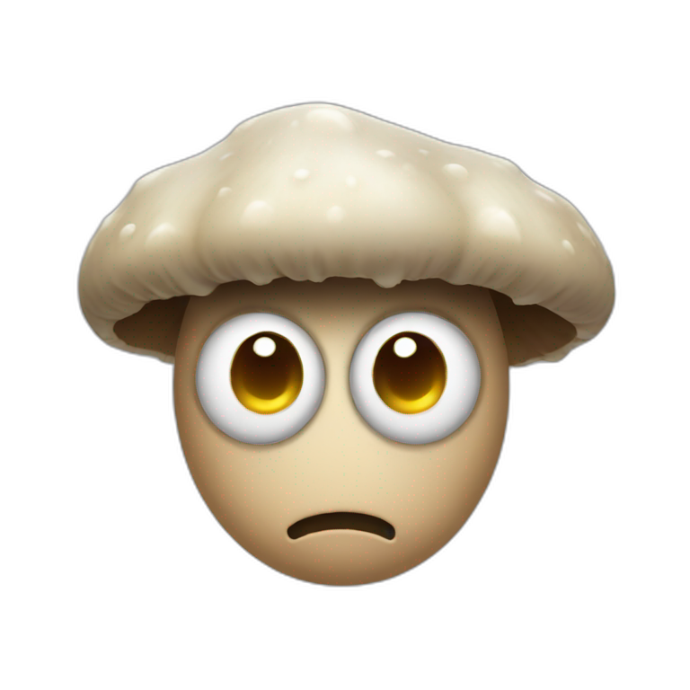 Fungi face mad emoji