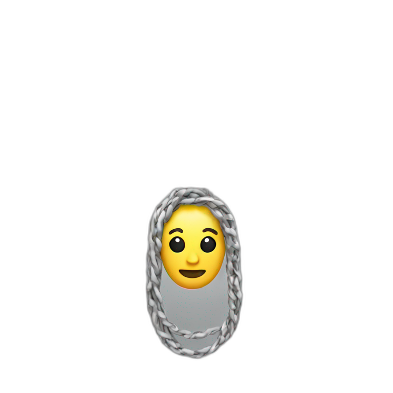 3D metal lanyard emoji