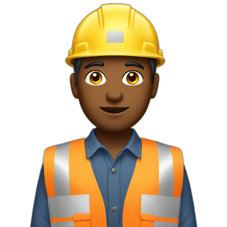 non gender construction worker emoji