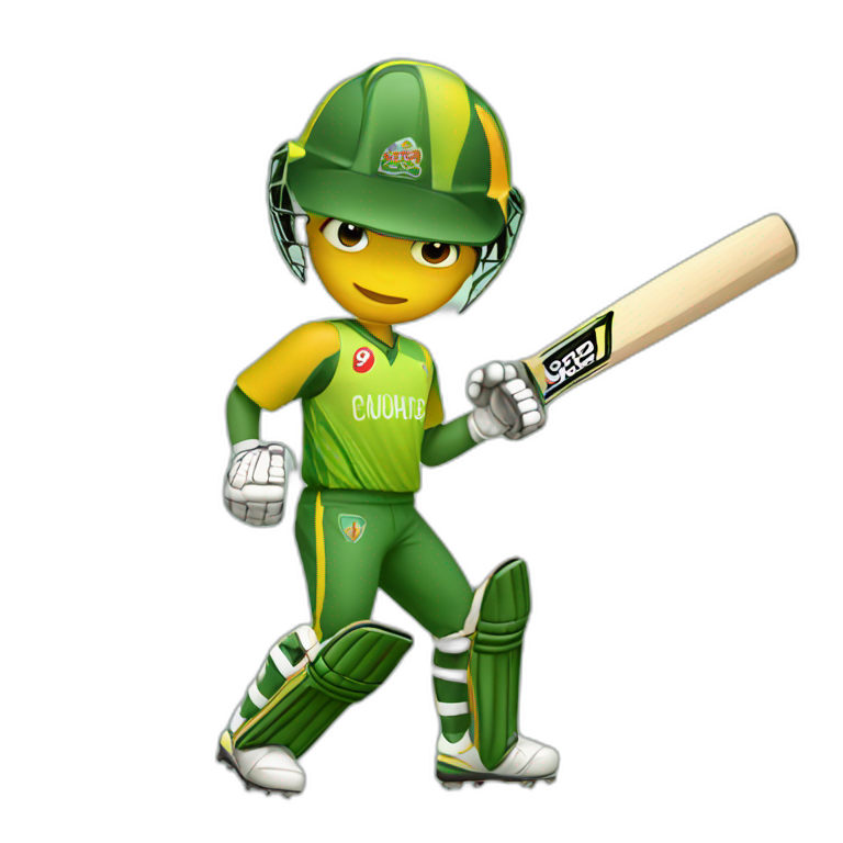 Cricket player emoji