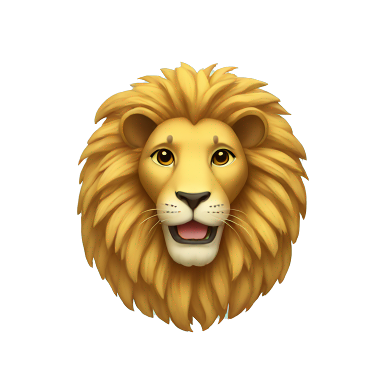 lion with flowers emoji