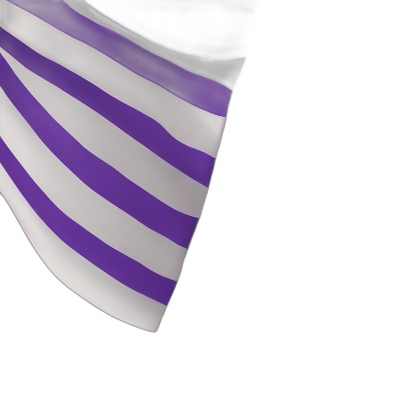purple and white band flag emoji