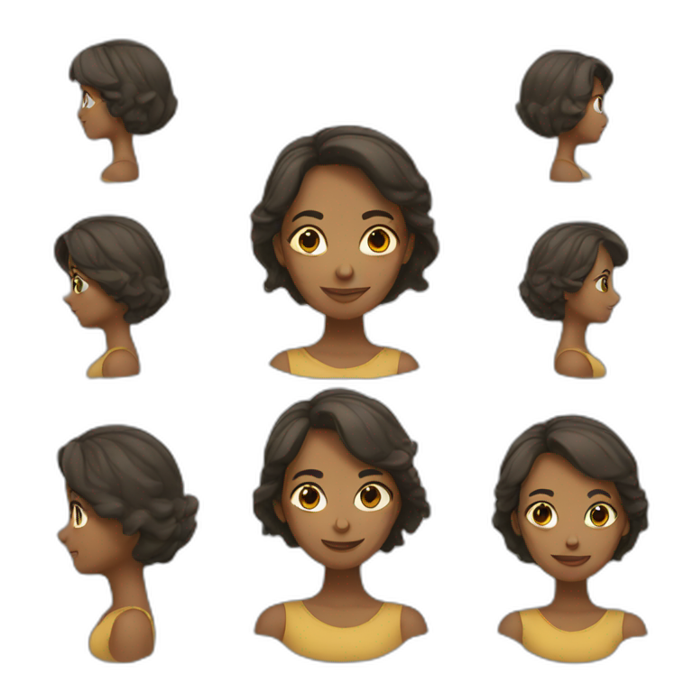Une femme emoji