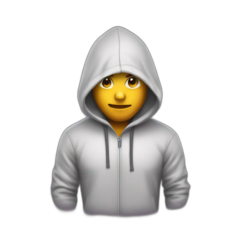 programmer with a hoodie emoji