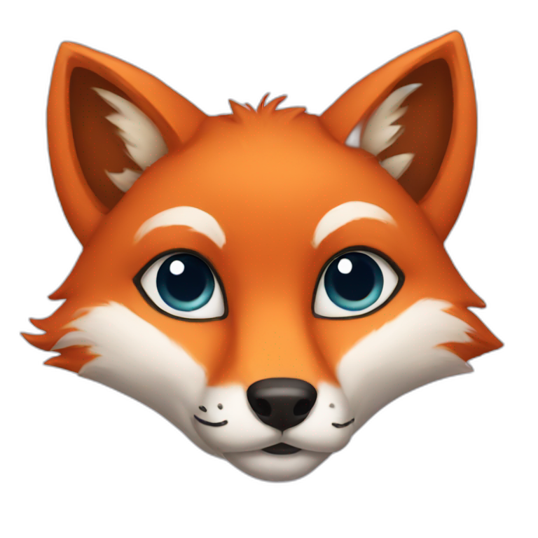 fox with hearts for eyes emoji