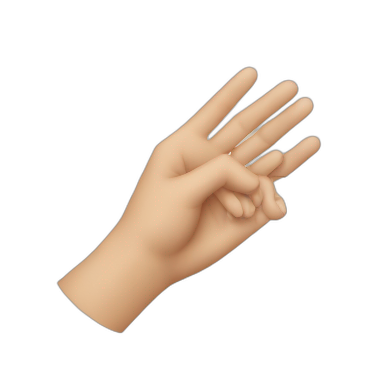 two hands doing rectangle emoji