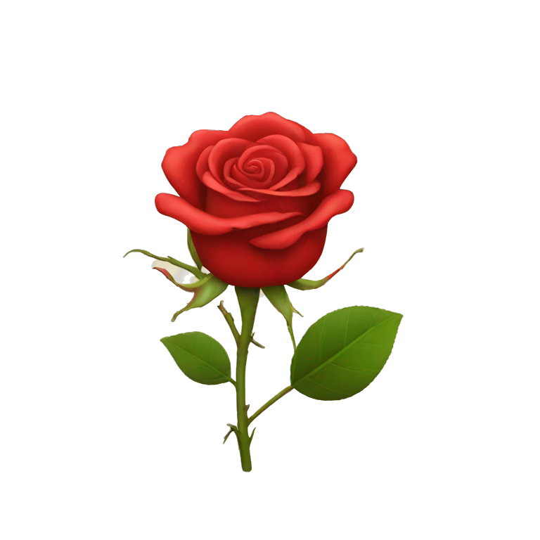 Red rose emoji