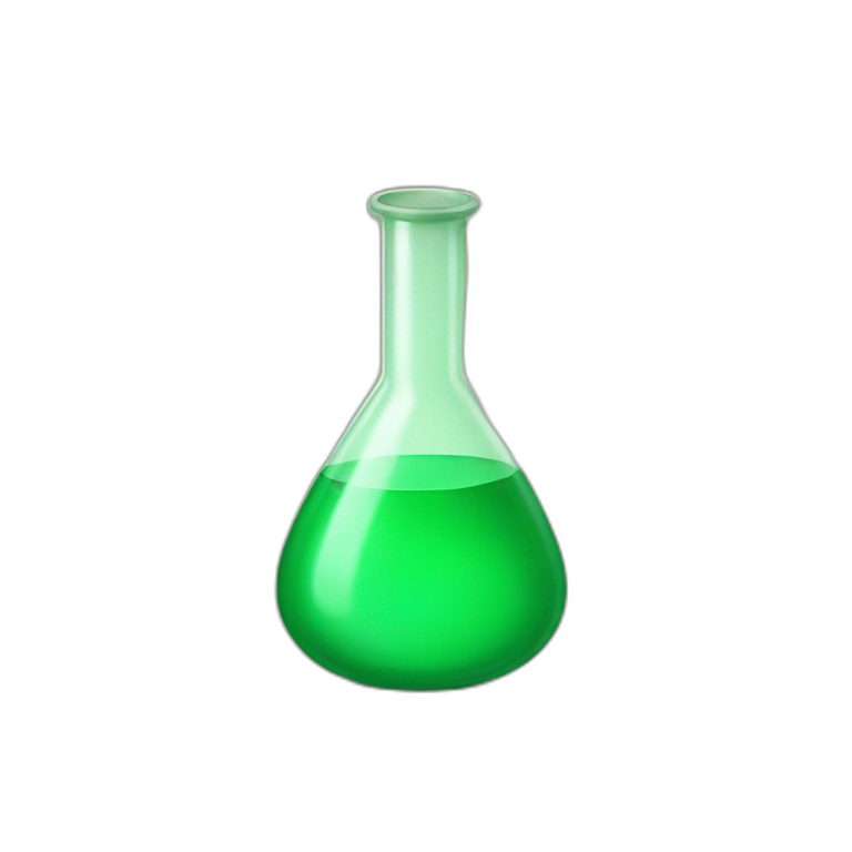 chemist's flask green emoji