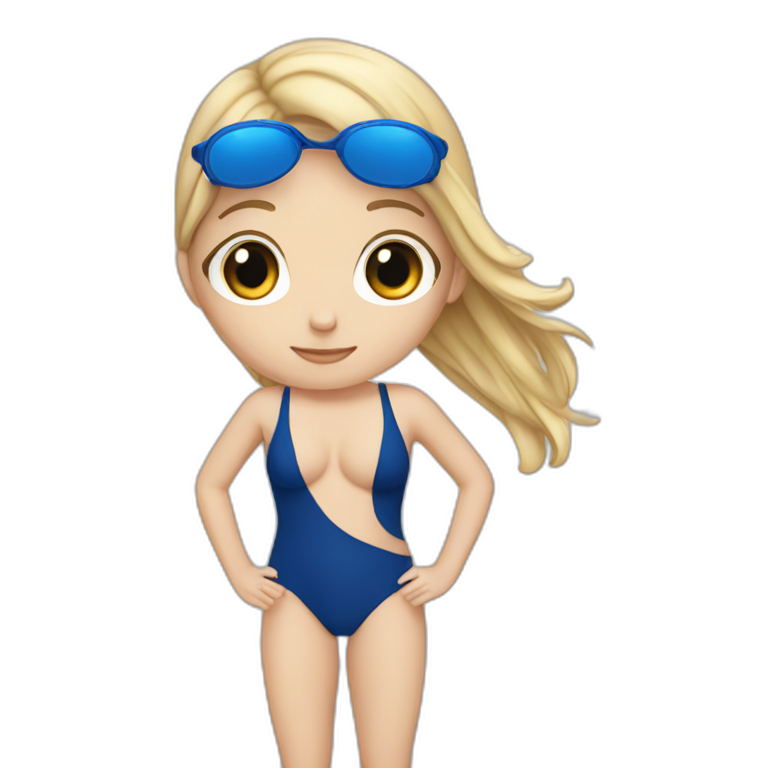 Emoji swimsuit girl store