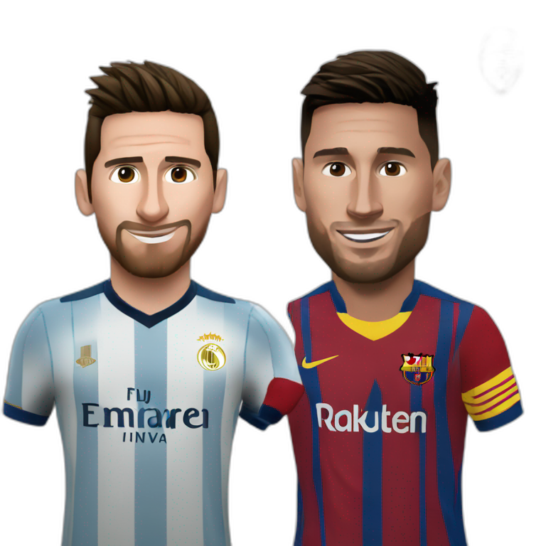 Messi vs CR7 emoji