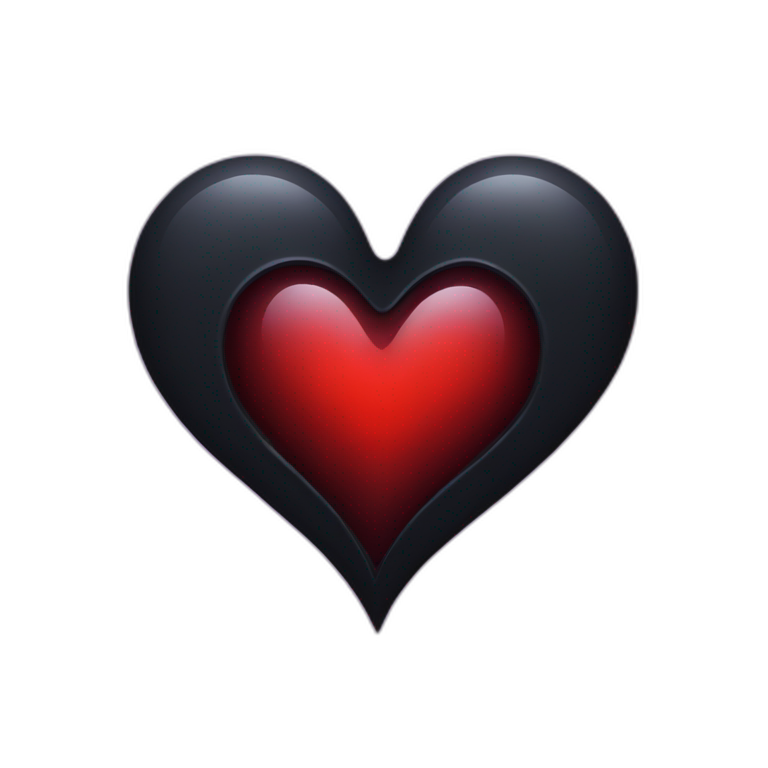 A gothic y2k heart emoji  emoji