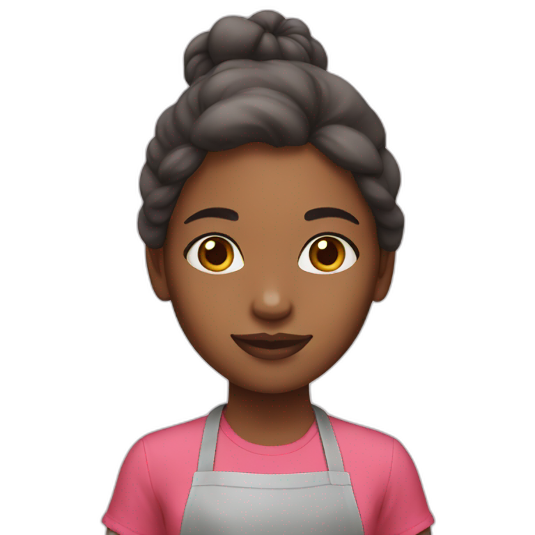 girl cooking light color skin emoji