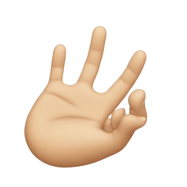open hand emoji
