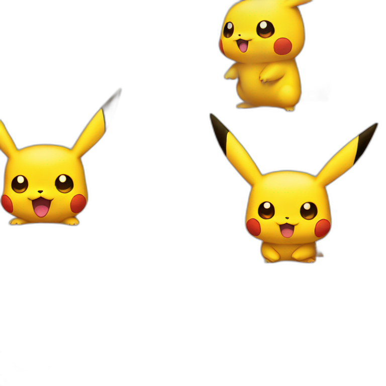 Pikachu et dracofeu emoji